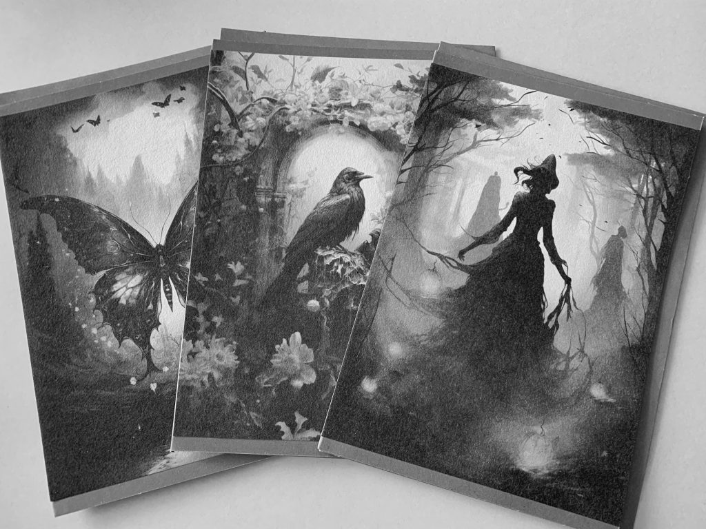 Handgefertigte Gothic-Karte von RSM ART, Motiv 2