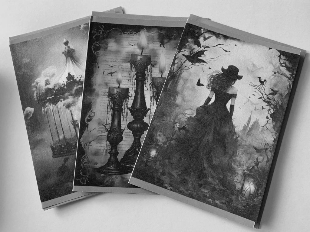 Handgefertigte Gothic-Karte von RSM ART, Motiv 4